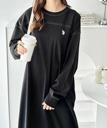 U.S. POLO ASSN.（ユーエスポロアッスン）の「【新色追加】GeeRA別注【U.S. POLO ASSN.】配色ステッチワンピース（ワンピース・レディース）」