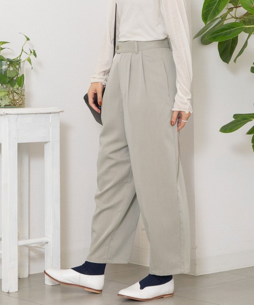 POU DOU DOU(プードゥドゥ)の「2タックペグトップパンツ(その他パンツ・レディース・ブラウン/ダークグレー/グレー系その他・3)」の1枚目の写真