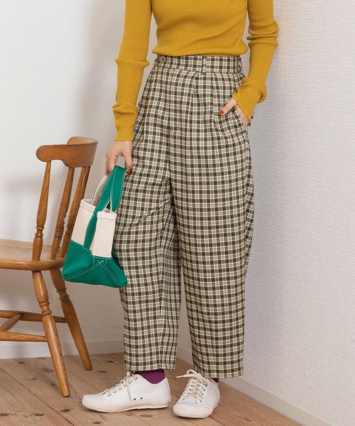 POU DOU DOU(プードゥドゥ)の「2タックペグトップパンツ(その他パンツ・レディース・ブラウン/ダークグレー/グレー系その他・3)」の2枚目の写真