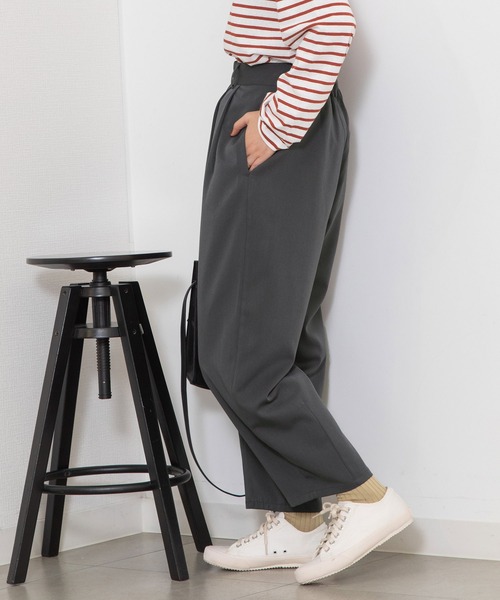 POU DOU DOU(プードゥドゥ)の「2タックペグトップパンツ(その他パンツ・レディース・ブラウン/ダークグレー/グレー系その他・3)」の13枚目の写真