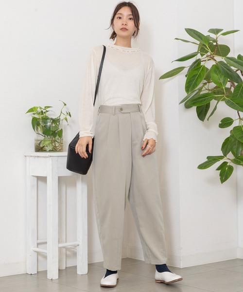 POU DOU DOU(プードゥドゥ)の「2タックペグトップパンツ(その他パンツ・レディース・ブラウン/ダークグレー/グレー系その他・3)」の22枚目の写真