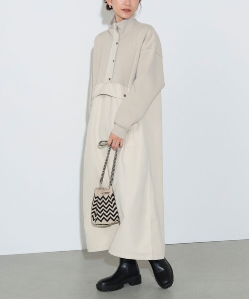 BEAMS HEART（ビームスハート）の「異素材 アノラック ワンピース