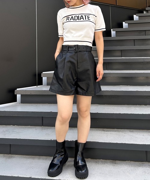 INGNI(イング)の「共ベルト付フェイクレザーキュロット/パンツ(その他パンツ・レディース・アイボリー/ブラック/ブラウン・FREE)」の22枚目の写真
