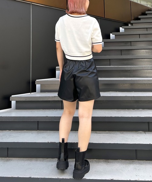 INGNI(イング)の「共ベルト付フェイクレザーキュロット/パンツ(その他パンツ・レディース・アイボリー/ブラック/ブラウン・FREE)」の19枚目の写真