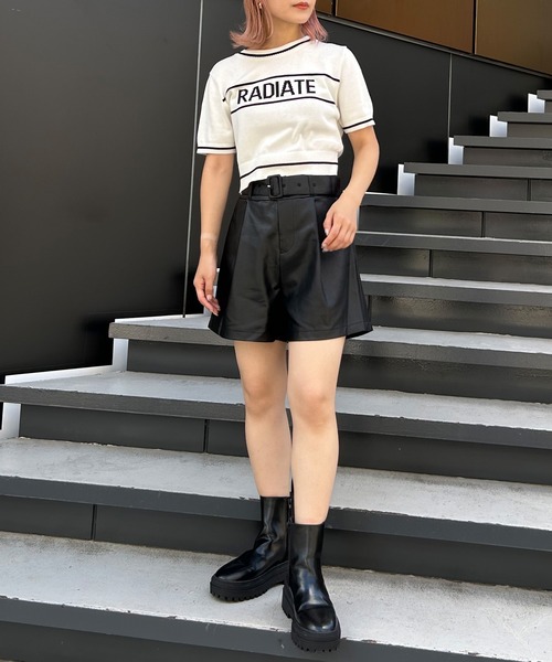 INGNI(イング)の「共ベルト付フェイクレザーキュロット/パンツ(その他パンツ・レディース・アイボリー/ブラック/ブラウン・FREE)」の21枚目の写真