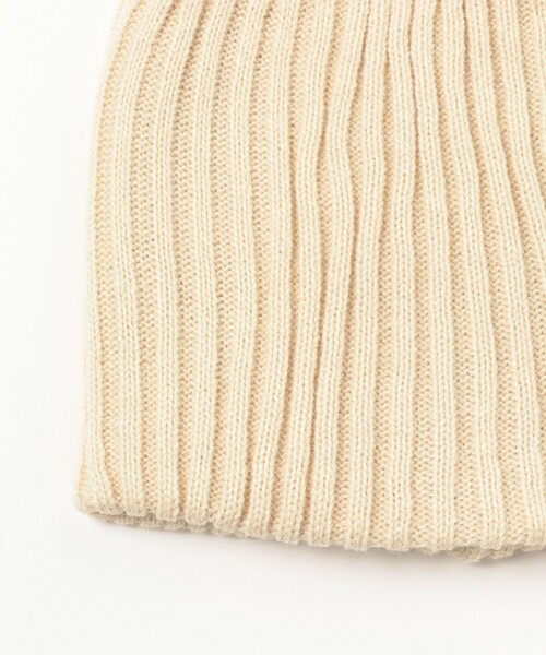 B:MING by BEAMS（ビーミングバイビームス）の「リブ ニット キャップ（ニットキャップ/ビーニー・レディース・ブラック/チャコールグレー/アイボリー・FREE）」の4枚目の写真
