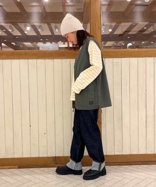 B:MING by BEAMS（ビーミングバイビームス）の「リブ ニット キャップ（ニットキャップ/ビーニー・レディース・ブラック/チャコールグレー/アイボリー・FREE）」の13枚目の写真