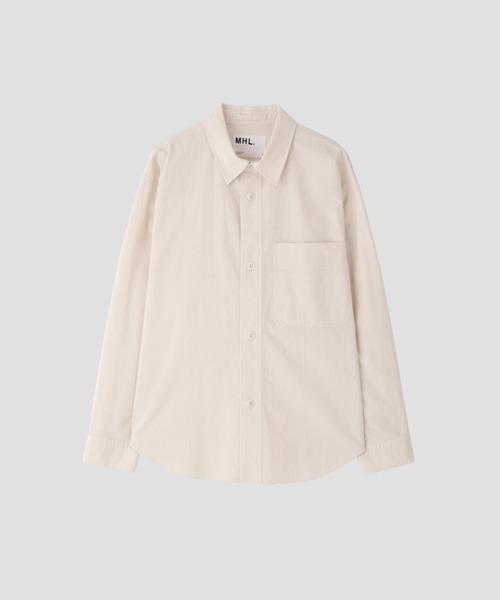 MHL.（エムエイチエル）の「BRUSHED COTTON PLAINWEAVE（シャツ