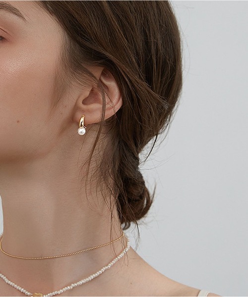 LA VORAGINE(ラ ヴォラジネ)の「金属アレルギー対応エコパールピアス(ピアス(両耳用)・レディース・ピンクゴールド/シルバー/ゴールド・FREE)」の8枚目の写真