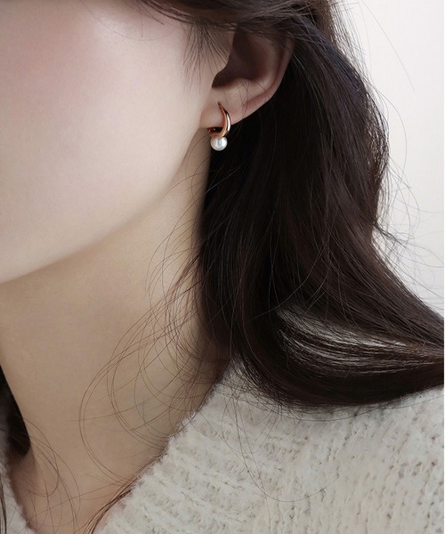 LA VORAGINE(ラ ヴォラジネ)の「金属アレルギー対応エコパールピアス(ピアス(両耳用)・レディース・ピンクゴールド/シルバー/ゴールド・FREE)」の7枚目の写真