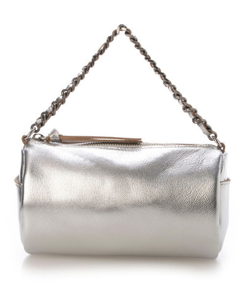 perche（ペルケ）の「ペルケ perche / カラーチェーン筒形2wayショルダー（ショルダーバッグ・レディース・シルバー/グリーン/ゴールド/ピンク/ブラック・FREE）」の4枚目の写真