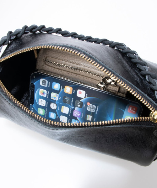 perche（ペルケ）の「ペルケ perche / カラーチェーン筒形2wayショルダー（ショルダーバッグ・レディース・シルバー/グリーン/ゴールド/ピンク/ブラック・FREE）」の9枚目の写真