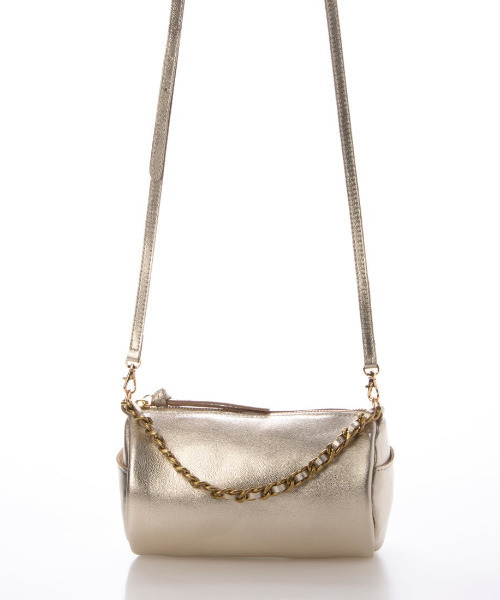 perche（ペルケ）の「ペルケ perche / カラーチェーン筒形2wayショルダー（ショルダーバッグ・レディース・シルバー/グリーン/ゴールド/ピンク/ブラック・FREE）」の22枚目の写真