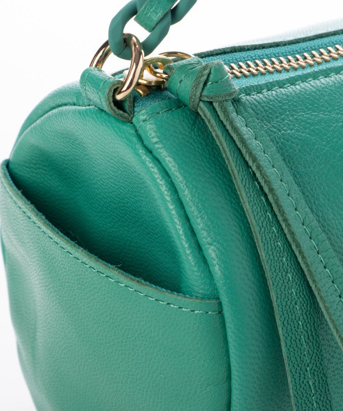 perche（ペルケ）の「ペルケ perche / カラーチェーン筒形2wayショルダー（ショルダーバッグ・レディース・シルバー/グリーン/ゴールド/ピンク/ブラック・FREE）」の15枚目の写真