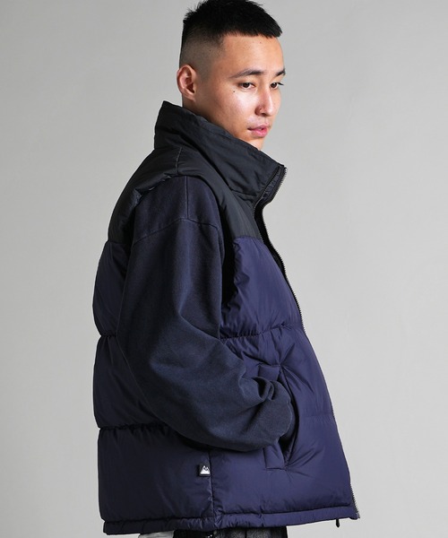 FIRST DOWN（ファーストダウン）の「FDU-BUBBLE DOWN VEST MICROFT（ダウンベスト・メンズ・ブラック/ネイビー・XL/M/L）」の18枚目の写真