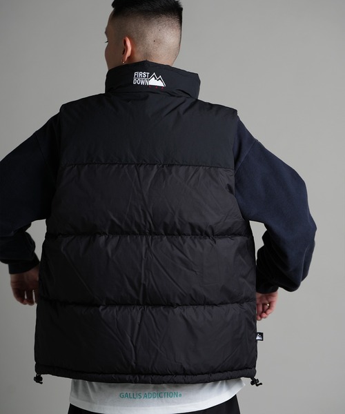 FIRST DOWN（ファーストダウン）の「FDU-BUBBLE DOWN VEST MICROFT（ダウンベスト・メンズ・ブラック/ネイビー・XL/M/L）」の15枚目の写真