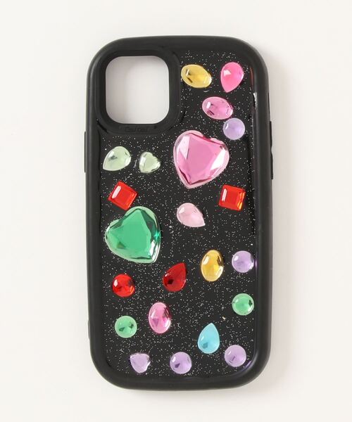 BARELY BLUE（ベアリーブルー）の「【 BARELY BLUE / ベアリーブルー 】キラキラ ストーン ブライト iPhone ケース/12.12pro,13,13pro,14,14pro（スマホケース/カバー・レディース・ブラック系・C/B/D/E/A/F）」の5枚目の写真