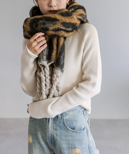 mystic(ミスティック)の「レオジャガードストール(ストール/ショール・レディース・ブラック・ONE SIZE)」の6枚目の写真