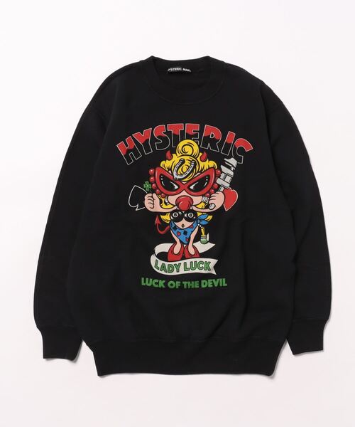 HystericMini　LUCKY CHARM 裏毛トレーナー