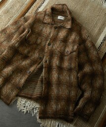 McGREGOR | McGREGOR COLLECTION/マックレガー コレクション モヘアニット チェックシャツブルゾン(カーディガン/ボレロ)