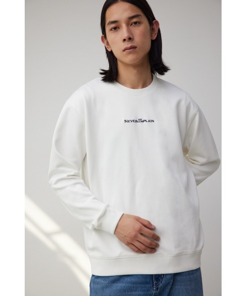 AZUL by moussy（アズールバイマウジー）の「フェイクスウェード刺繍ロゴトップス（Tシャツ/カットソー・メンズ・ブラック/ホワイト/グレー・MEDIUM/LARGE）」の15枚目の写真