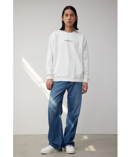 AZUL by moussy（アズールバイマウジー）の「フェイクスウェード刺繍ロゴトップス（Tシャツ/カットソー・メンズ・ブラック/ホワイト/グレー・MEDIUM/LARGE）」の16枚目の写真