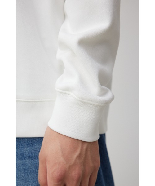 AZUL by moussy（アズールバイマウジー）の「フェイクスウェード刺繍ロゴトップス（Tシャツ/カットソー・メンズ・ブラック/ホワイト/グレー・MEDIUM/LARGE）」の22枚目の写真