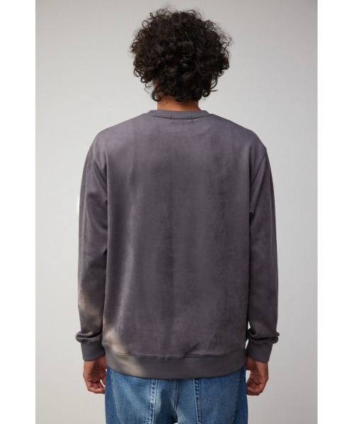 AZUL by moussy（アズールバイマウジー）の「フェイクスウェード刺繍ロゴトップス（Tシャツ/カットソー・メンズ・ブラック/ホワイト/グレー・MEDIUM/LARGE）」の10枚目の写真