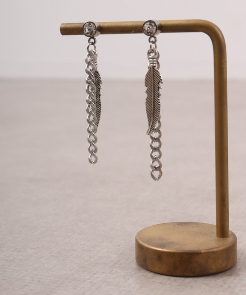 FUNALIVE(ファンアライブ)の「JON フェザー、スカルステンレスピアス ステンレス(ピアス(両耳用)・メンズ・シルバー/ブラック系その他/ブラック/シルバー系その他/ブルー/ブルー系その他・FREE)」の20枚目の写真