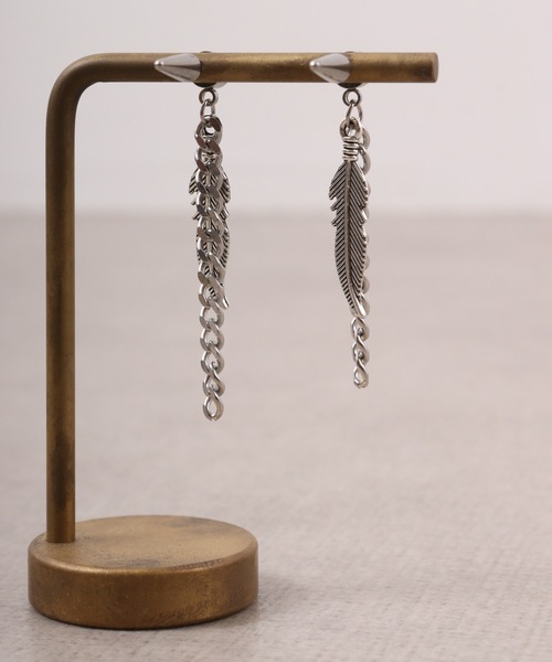 FUNALIVE(ファンアライブ)の「JON フェザー、スカルステンレスピアス ステンレス(ピアス(両耳用)・メンズ・シルバー/ブラック系その他/ブラック/シルバー系その他/ブルー/ブルー系その他・FREE)」の19枚目の写真