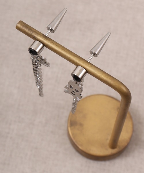 FUNALIVE(ファンアライブ)の「JON フェザー、スカルステンレスピアス ステンレス(ピアス(両耳用)・メンズ・シルバー/ブラック系その他/ブラック/シルバー系その他/ブルー/ブルー系その他・FREE)」の18枚目の写真