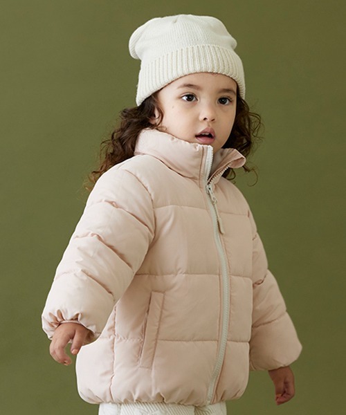 petit main(プティマイン)の「【撥水加工/GOODPRICE】中綿ジャケット(ブルゾン・キッズ・ブラック/ダークブルー/ピンク/アイボリー/ベージュ/ライトカーキ/イエロー/ラベンダー/ネイビー/ライトベージュ・90cm/120cm/110cm/100cm/130cm/80cm)」の20枚目の写真