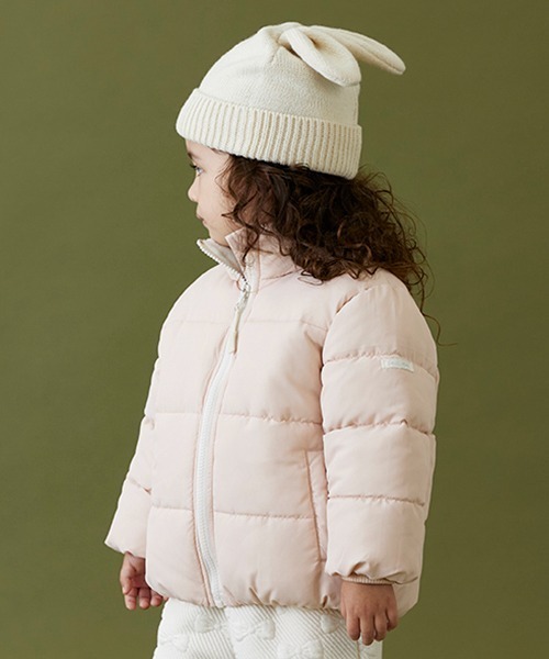petit main(プティマイン)の「【撥水加工/GOODPRICE】中綿ジャケット(ブルゾン・キッズ・ブラック/ダークブルー/ピンク/アイボリー/ベージュ/ライトカーキ/イエロー/ラベンダー/ネイビー/ライトベージュ・90cm/120cm/110cm/100cm/130cm/80cm)」の19枚目の写真
