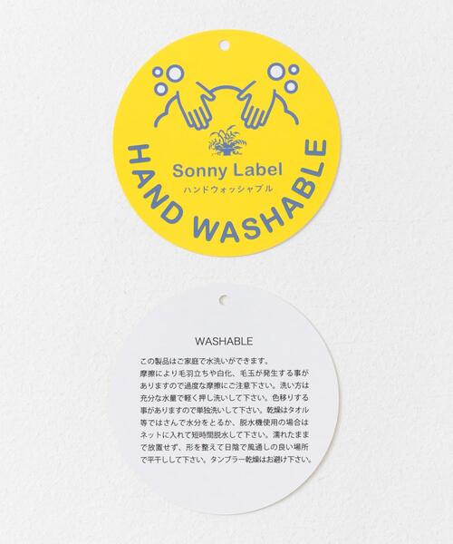 HARRIS TWEED（ハリスツイード）の「ハリスツイードポケット付ニットプルオーバー（ニット/セーター・メンズ・ネイビー/カーキ/オフホワイト/グレー・MEDIUM/LARGE）」の9枚目の写真