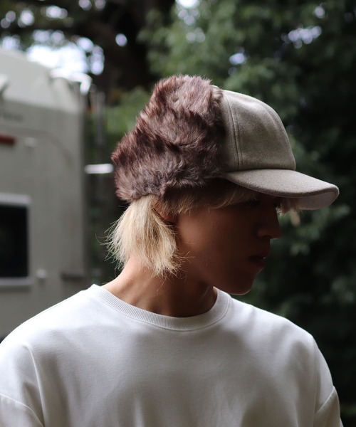 『ADAM PATEK』 ear fur cap/ファーキャップ（キャップ）｜ADAM PATEK（アダムパテック） 7,700円