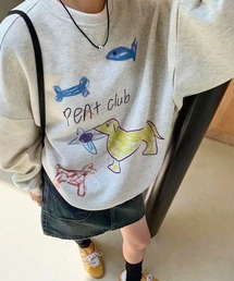 Vipoa（ヴィポア）の「retro dog graphic over sweat（スウェット）」