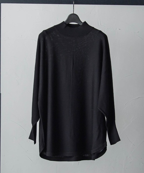 LAUTREAMONT(ロートレアモン)の「【WEB限定】≪洗えるニット/Lサイズあり≫すっきりハイネックニット(ニット/セーター・レディース・ネイビー/チャコールグレー/ベージュ/グリーン/オフホワイト/ブラック・11号/9号)」の3枚目の写真