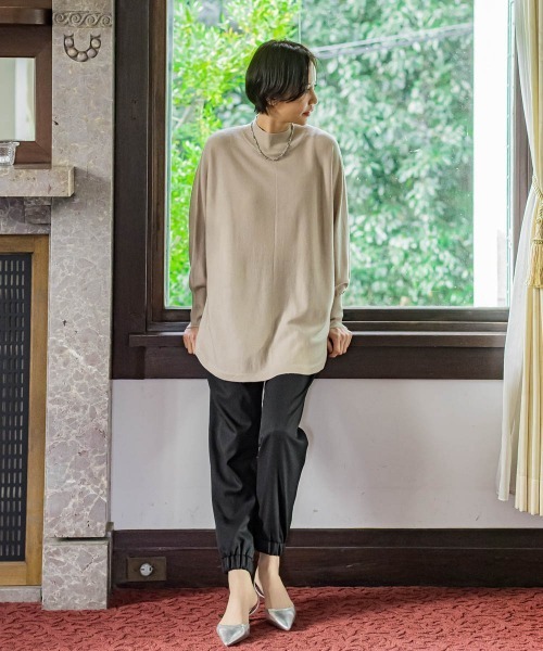 LAUTREAMONT(ロートレアモン)の「【WEB限定】≪洗えるニット/Lサイズあり≫すっきりハイネックニット(ニット/セーター・レディース・ネイビー/チャコールグレー/ベージュ/グリーン/オフホワイト/ブラック・11号/9号)」の22枚目の写真