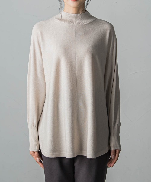 LAUTREAMONT(ロートレアモン)の「【WEB限定】≪洗えるニット/Lサイズあり≫すっきりハイネックニット(ニット/セーター・レディース・ネイビー/チャコールグレー/ベージュ/グリーン/オフホワイト/ブラック・11号/9号)」の8枚目の写真
