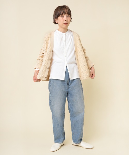 RNA-N（アールエヌエーエヌ）の「M2169 マシュマロタッチカーディガン（カーディガン/ボレロ・レディース・オフホワイト/ブラック/キナリ/グレー・MEDIUM）」の15枚目の写真