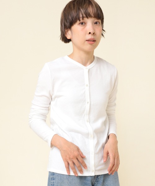 RNA-N（アールエヌエーエヌ）の「M2169 マシュマロタッチカーディガン（カーディガン/ボレロ・レディース・オフホワイト/ブラック/キナリ/グレー・MEDIUM）」の9枚目の写真