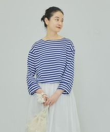 かぐれ | ボーダーロングカットソー(Tシャツ/カットソー)