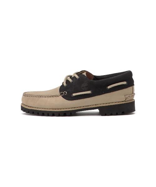 Timberland（ティンバーランド）の「Timberland 3-Eye Lug Handsewn Boat Shoes（ティンバーランド スリーアイ ラグ ハンドソーン ボート シューズ）（ローファー・メンズ・ブラック/ダークグレー・27.5cm/26.5cm/28cm/27cm）」の3枚目の写真