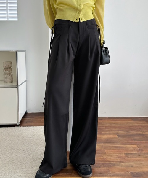 【SUKALA】新品★オリジナルショッパー付★ベーシックフレアパンツM★ブラック SUKALA】ベーシックリブフレアパンツ(Lサイズ ブラック・プラム