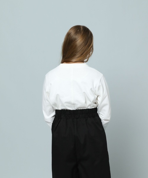 LOWRYS FARM(ローリーズファーム)の「フレアスリーブカットロングスリーブ 107771(Tシャツ/カットソー・キッズ・ホワイト/ブラック/その他・150cm/160cm)」の9枚目の写真