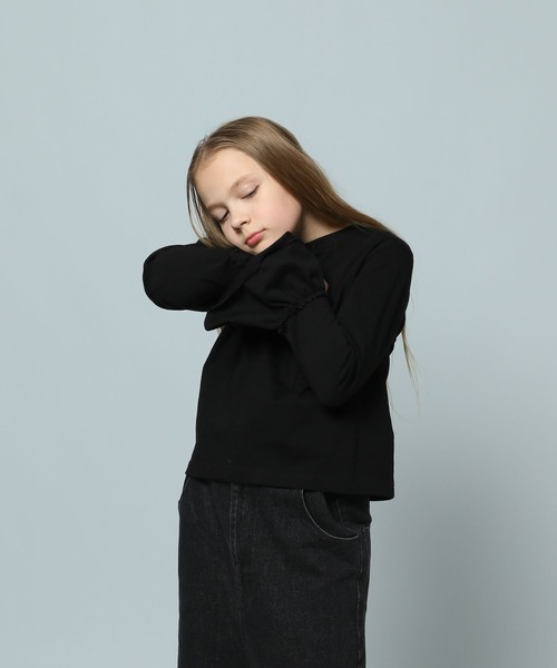 LOWRYS FARM(ローリーズファーム)の「フレアスリーブカットロングスリーブ 107771(Tシャツ/カットソー・キッズ・ホワイト/ブラック/その他・150cm/160cm)」の13枚目の写真