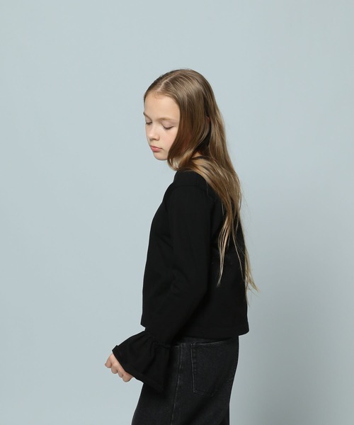 LOWRYS FARM(ローリーズファーム)の「フレアスリーブカットロングスリーブ 107771(Tシャツ/カットソー・キッズ・ホワイト/ブラック/その他・150cm/160cm)」の14枚目の写真
