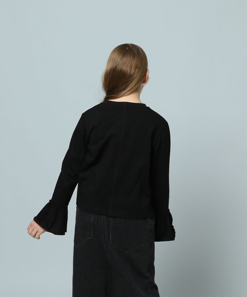 LOWRYS FARM(ローリーズファーム)の「フレアスリーブカットロングスリーブ 107771(Tシャツ/カットソー・キッズ・ホワイト/ブラック/その他・150cm/160cm)」の15枚目の写真