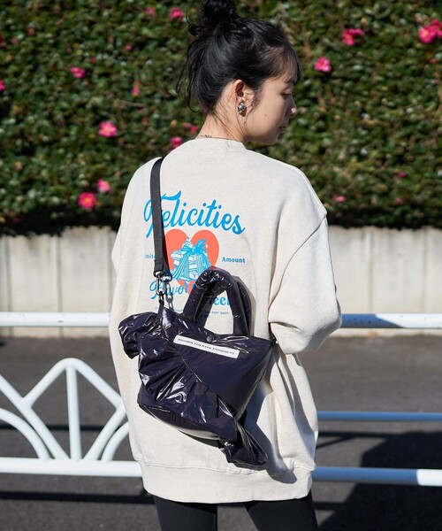 FREAK'S STORE（フリークスストア）の「BROWN THEATRE PRODUCTS × FREAK'S STORE/ブラウン 別注 2WAY パフフリル ショルダーバッグ（ショルダーバッグ・レディース・ブラック/ナチュラル・ONE SIZE）」の11枚目の写真