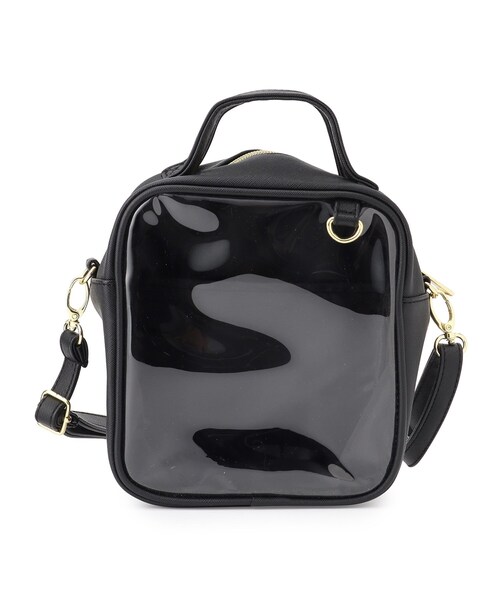 SHOO・LA・RUE（シューラルー）の「◆【推し活にも】ボックスクリアショルダーバッグ（ショルダーバッグ・レディース・オフホワイト/ブラック/ブルー・00）」の3枚目の写真